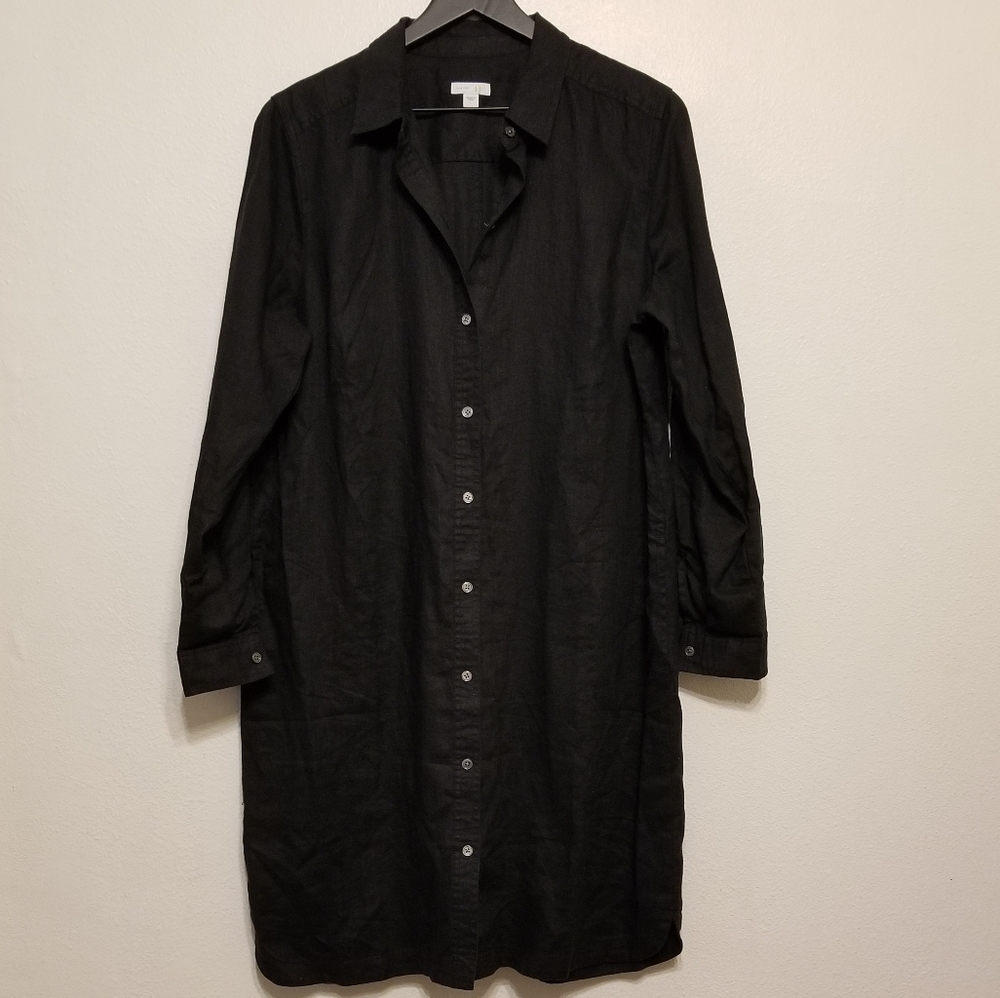 J.Jill love linen Shirtdress in black